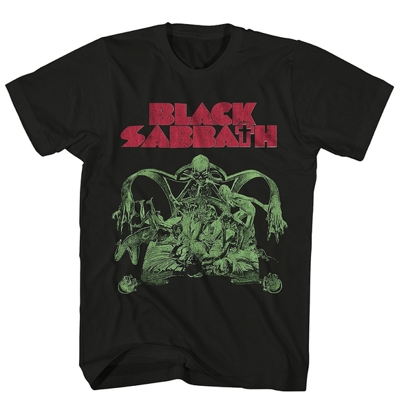 Sabbath Bloody Sabbath Green Print Shirt - Picture 1 of 3